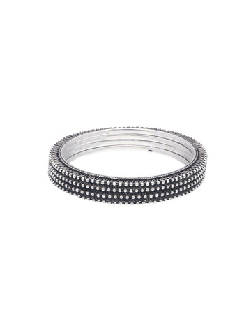 Traditional Oxidized Silver Bangle