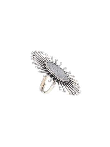 Antique Coin-Inspired Statement Silver Ring