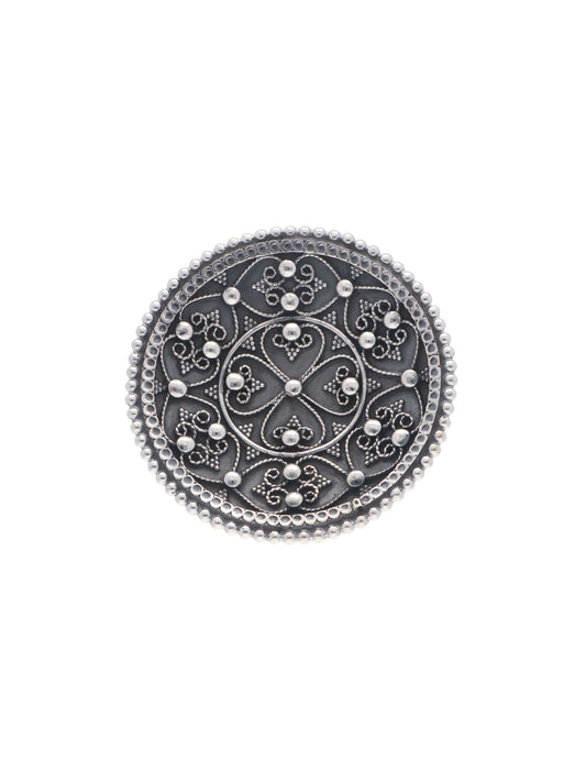 Exquisite Silver Filigree Ring Inspired by Global Heritage