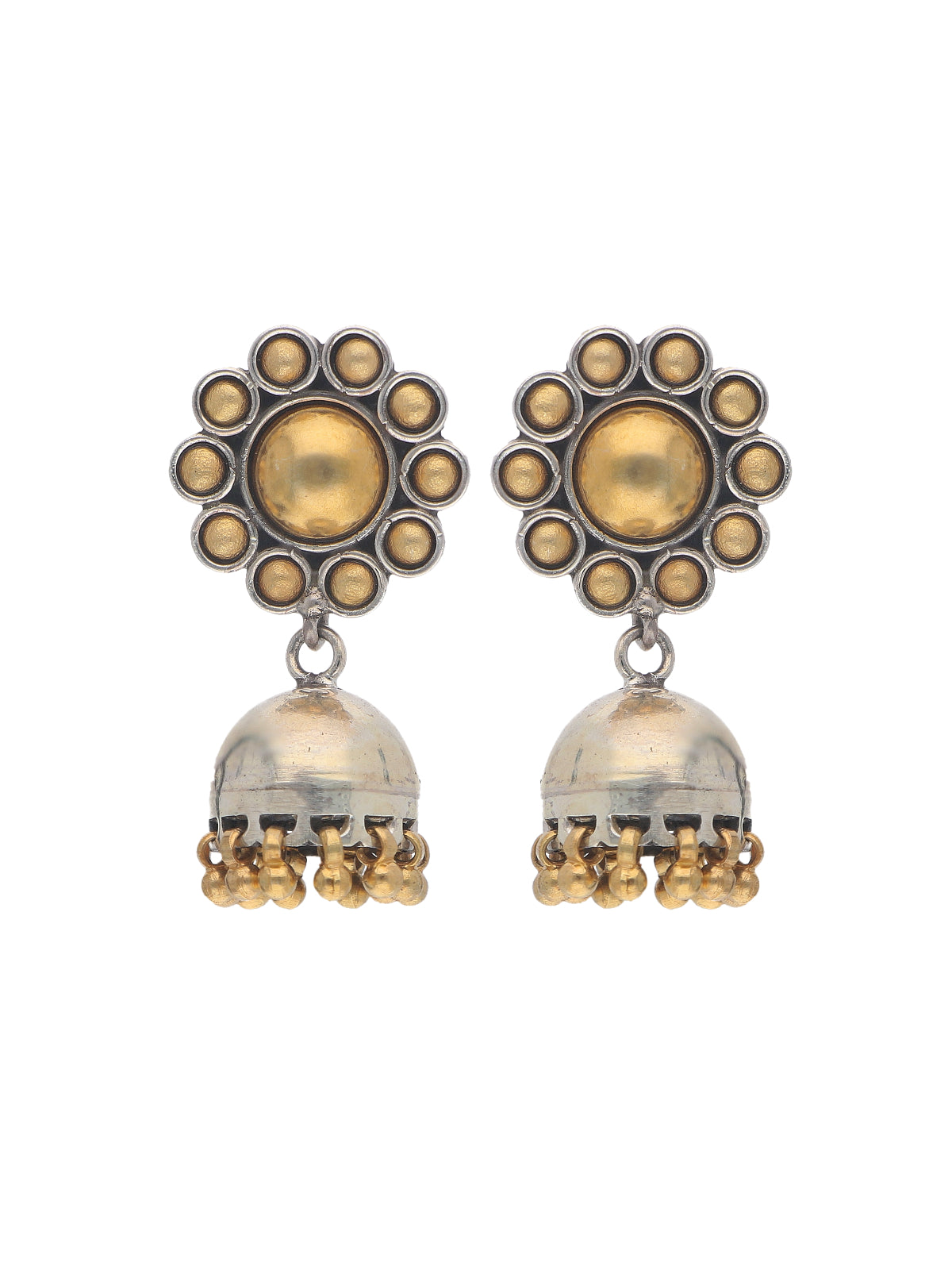 Floral Jhumka Dangle Earrings