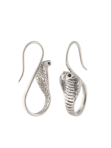 Cobra Sterling Silver Earrings