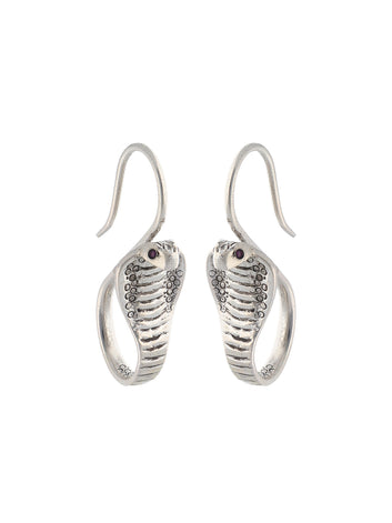 Cobra Sterling Silver Earrings