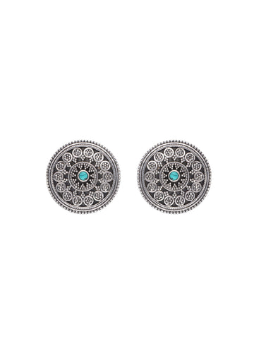 Turquoise Mandala Earrings