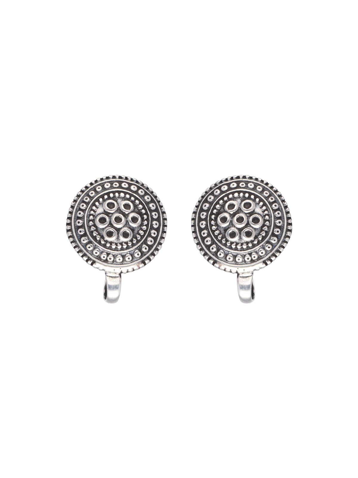 Geometric Grace Silver Earrings