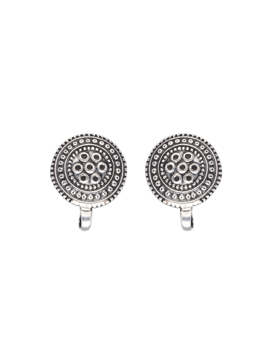 Geometric Grace Silver Earrings