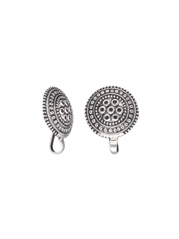 Geometric Grace Silver Earrings