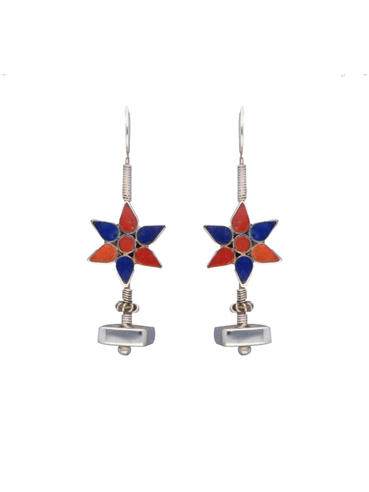 Multicolor Star Dangle Earrings